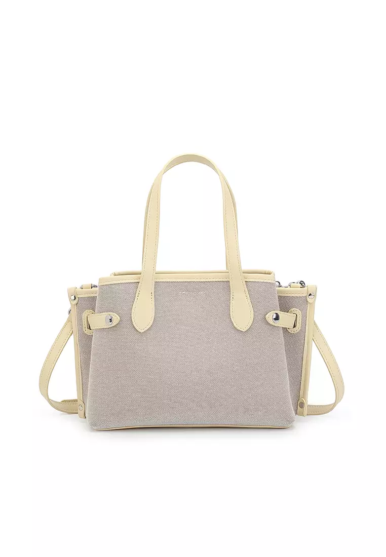 Women's Logo Top Handle Bag / Sling Bag / Crossbody Bag (Tas Selempang / Tas Tangan) - Kuning