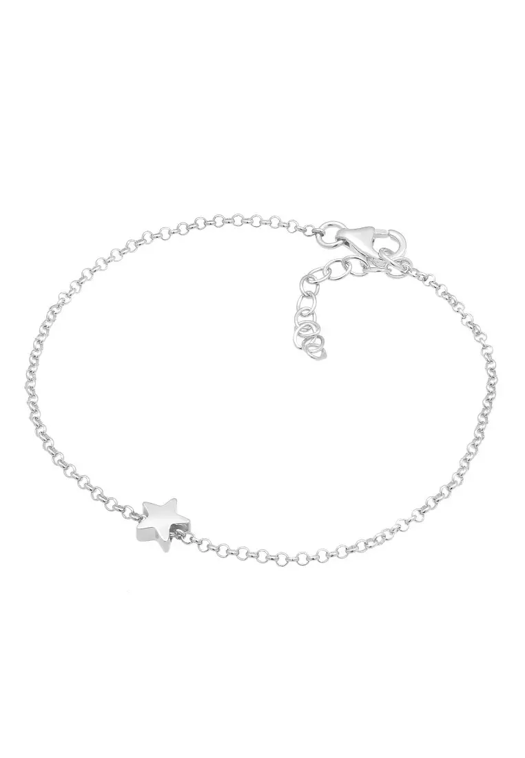 Gelang Perhiasan Perak 925 Wanita Chain Star Pendant Astro