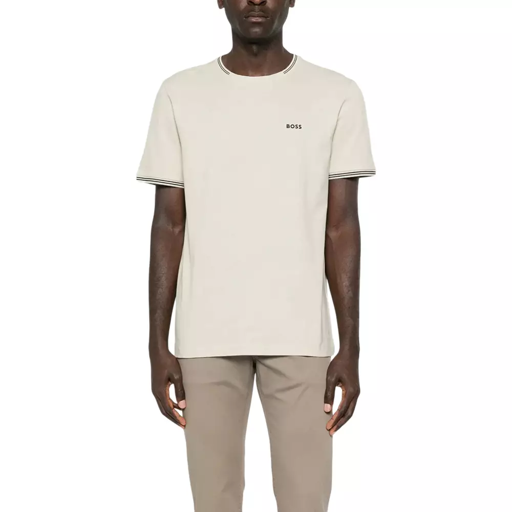 Style Taul Stretch Cotton T-Shirt Light Beige