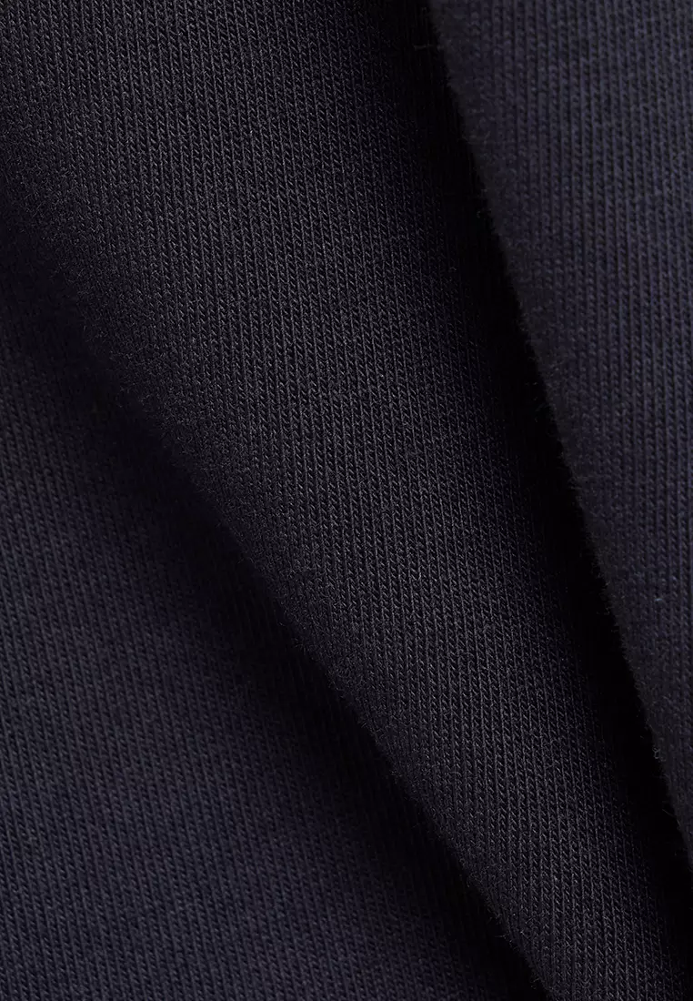 MANZONE - Kaos Jersey Lengan Pendek Pria Shiloh 07 Relaxed Fit - Black Colour Black