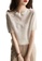 Twenty Eight Shoes white Round Neck Jacquard Short Sleeve T-shirt XHG-192 B7600AA81E243DGS_1