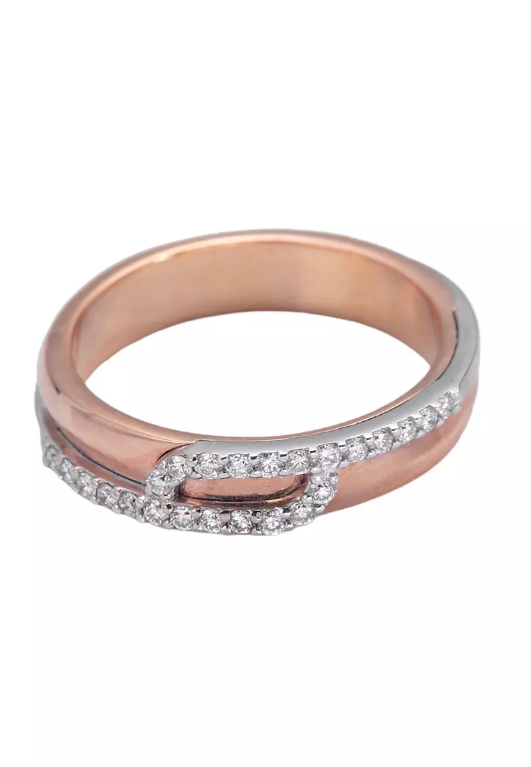 LITZ 18K White Gold  Diamond Ring GM-225F