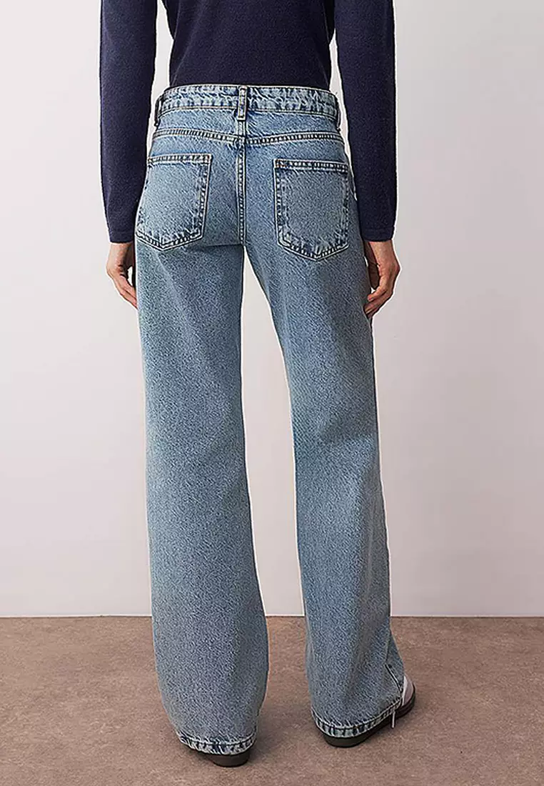 Low Waist Wide Leg Jeans