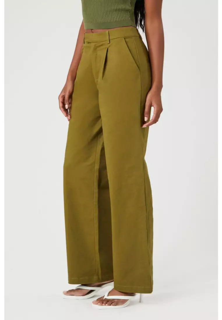 High waisted khaki discount pants forever 21