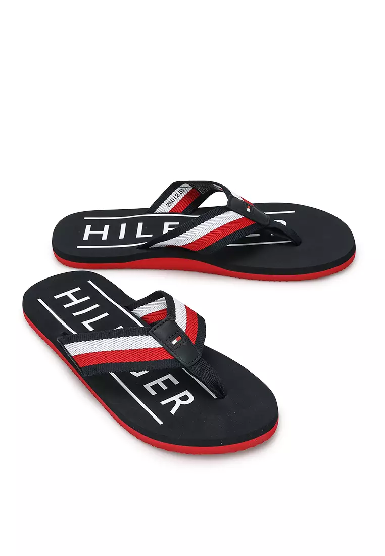 Tommy hilfiger clearance beach slides