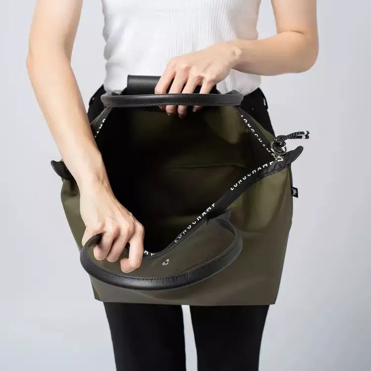 Longchamp Le Pliage Energy Tote bag Large  Khaki Canvas