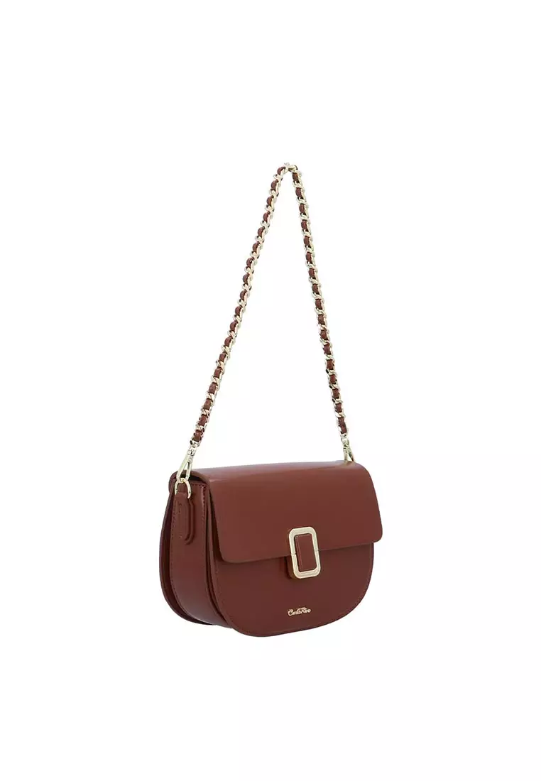 The Harper 2-Way Shoulder Bag - Medium Brown