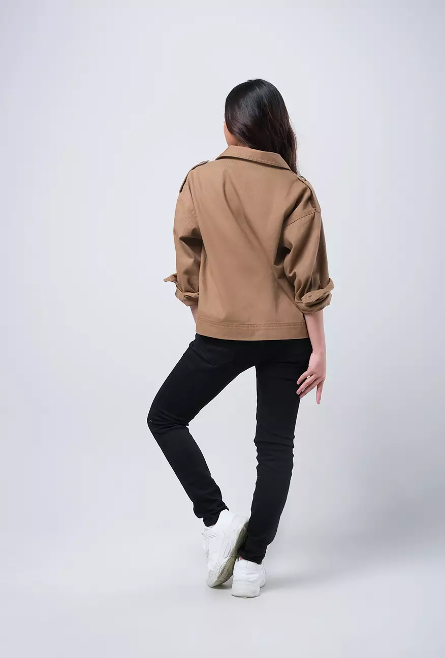 Jaket Wanita Maya Brown Outer