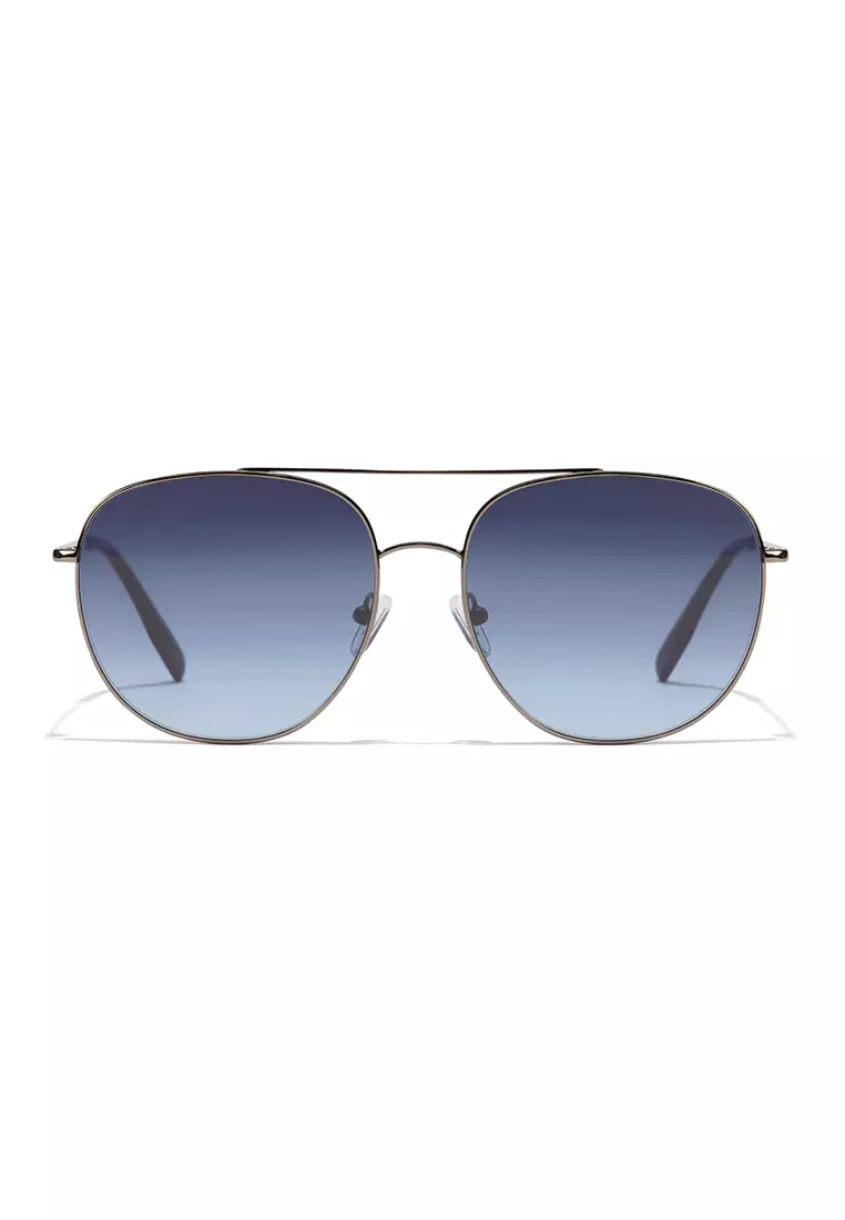HAWKERS Metal Blue Denim Swag Sunglasses For Men And Women, Unisex. Official Product Designed In Spain