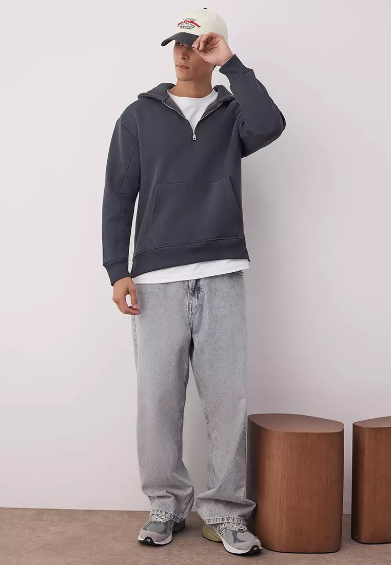Basic Half-Zip Hoodie
