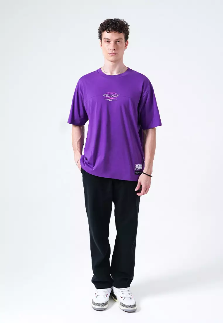 CELCIUS Squid Game Kaos Lengan Pendek Oversize LIN001326C Purple
