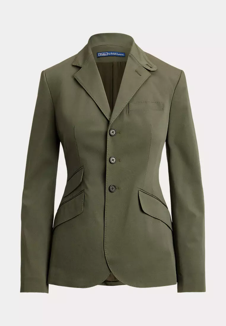 Buy Polo Ralph Lauren Single-Breasted Satin Hacking Jacket Online ...
