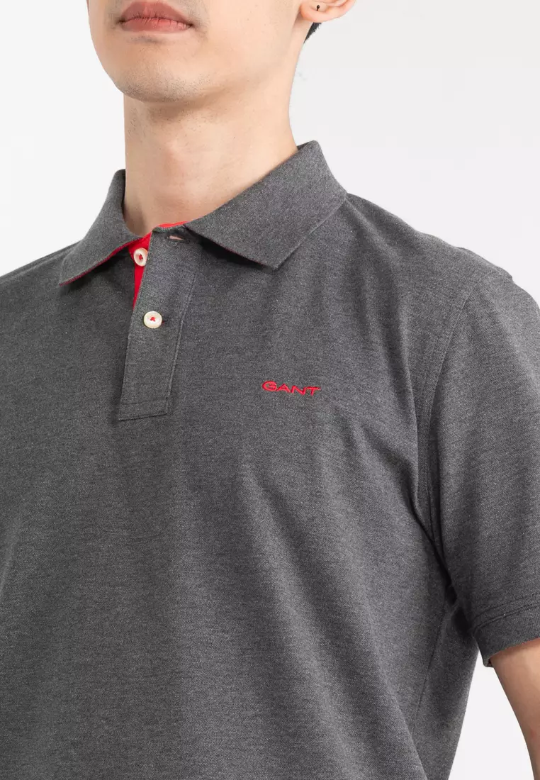 Contrast Pique Polo Shirt