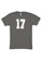 MRL Prints grey Number Shirt 17 T-Shirt Customized Jersey 9FD38AA550B783GS_1