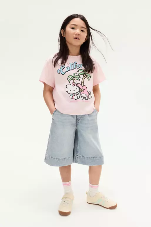 Printed cotton T-shirt