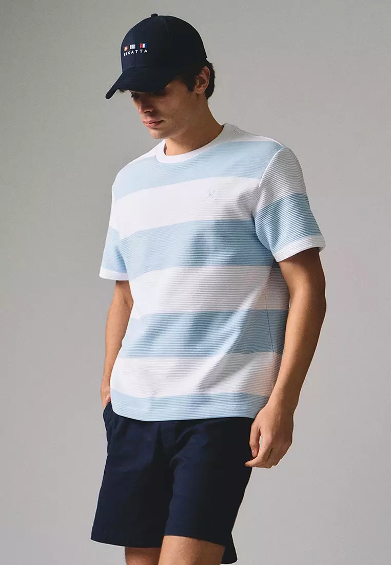 Regular Fit Striped T-Shirt In Ottoman