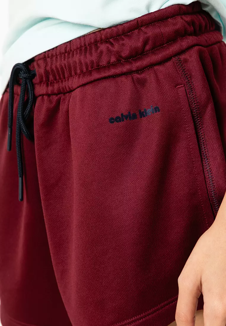 High Shine French Terry Mini Shorts - Calvin Klein Jeans