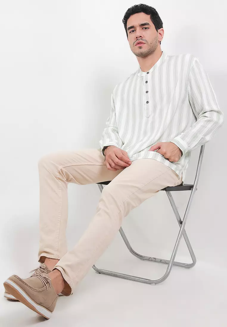 Caspian Vertical Stripe Pattern Shirt