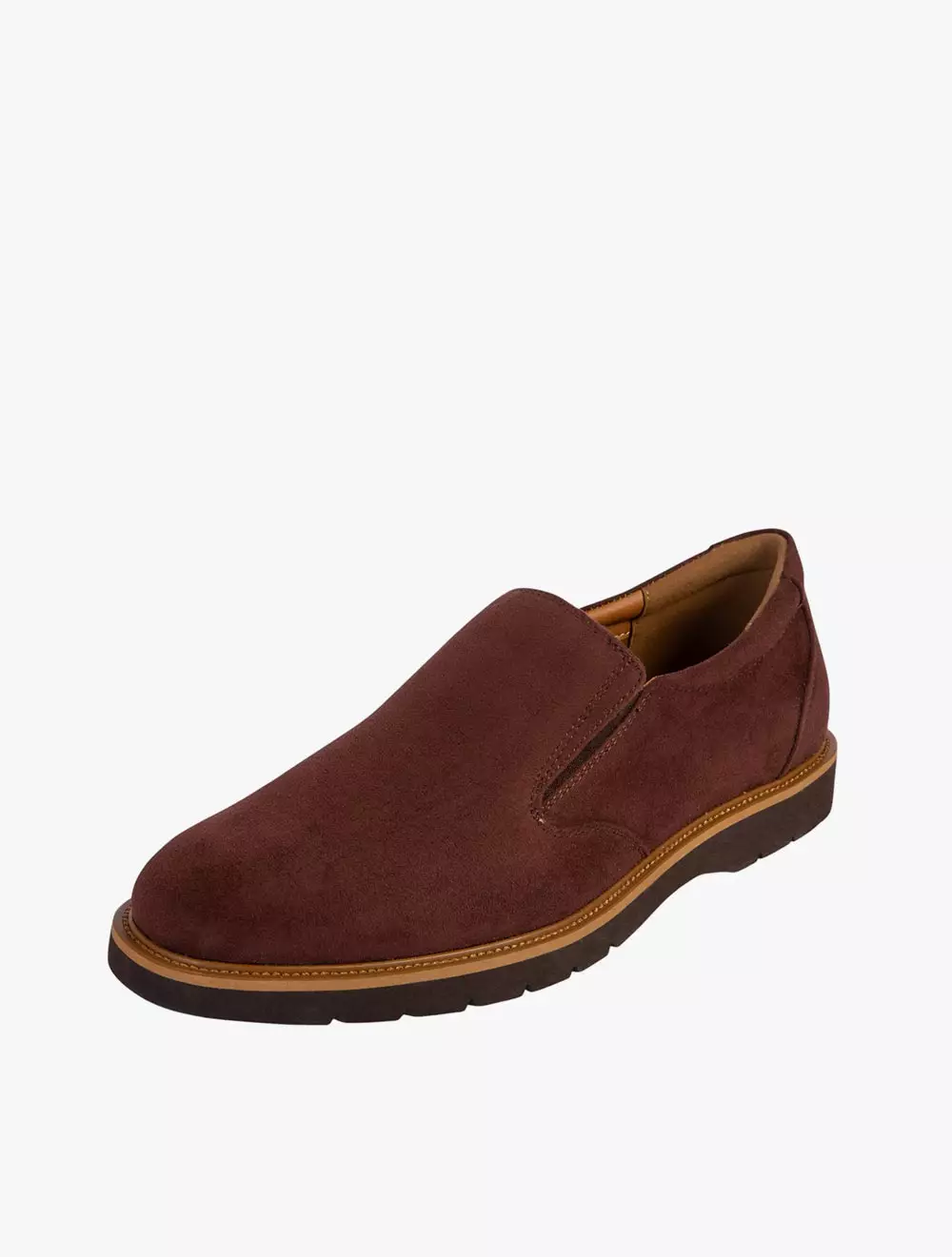 Payless Comfort Plus By Predictions Mens Teran Slip On - Dark Brown_01