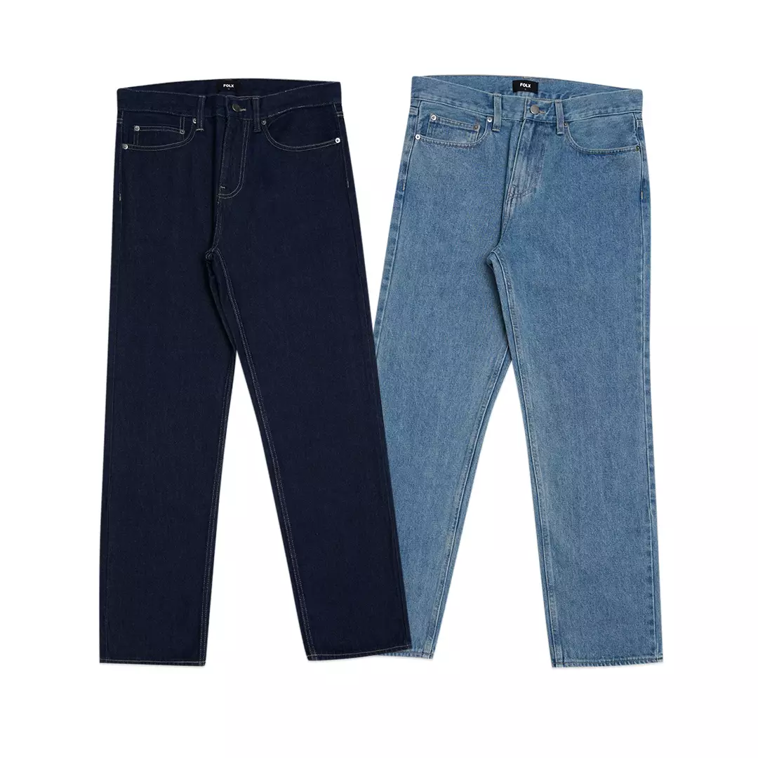 Standard Straight Fit Denim Pants Indigo