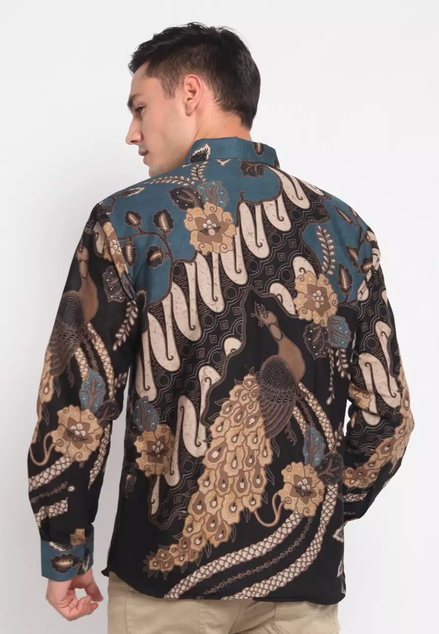 Blu Aditya Kemeja Batik Pria Premium Slimfit Modern Lengan Panjang