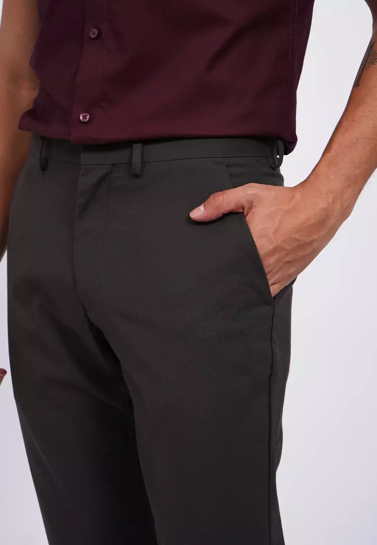 Jual Executive Slim Fit Basic Formal Pants Original 2026 | ZALORA ...