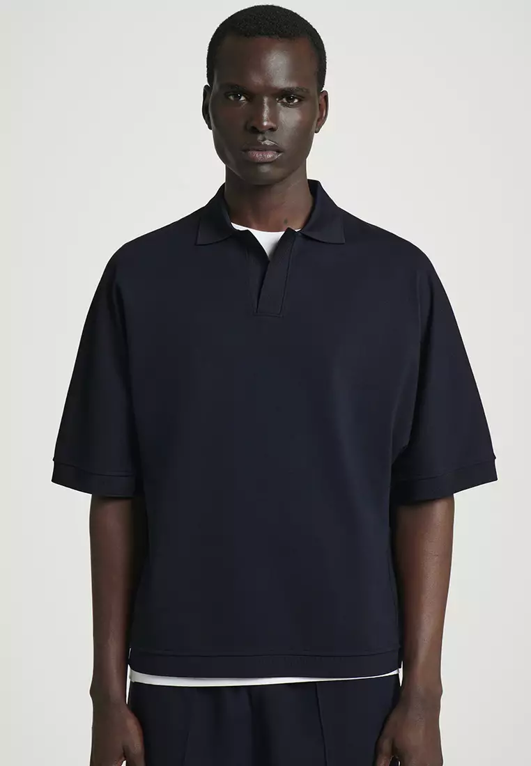 Buy COS Relaxed Open-Collar Polo Shirt 2025 Online | ZALORA