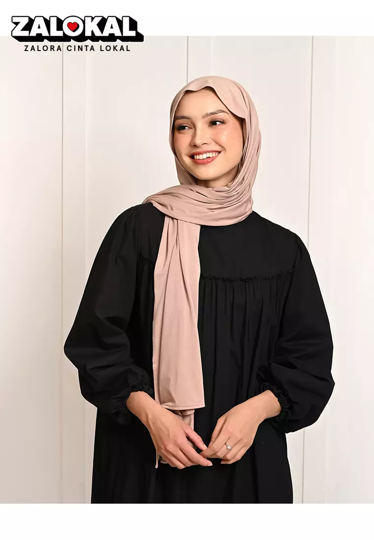 Geulis.id JESSIE EVERYDAY SHAWL (10 warna) Hijab - BLUSHPINK