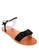 CARMELLETES black Ankle Strap Flat Sandals 2EA32SHAE76E78GS_1