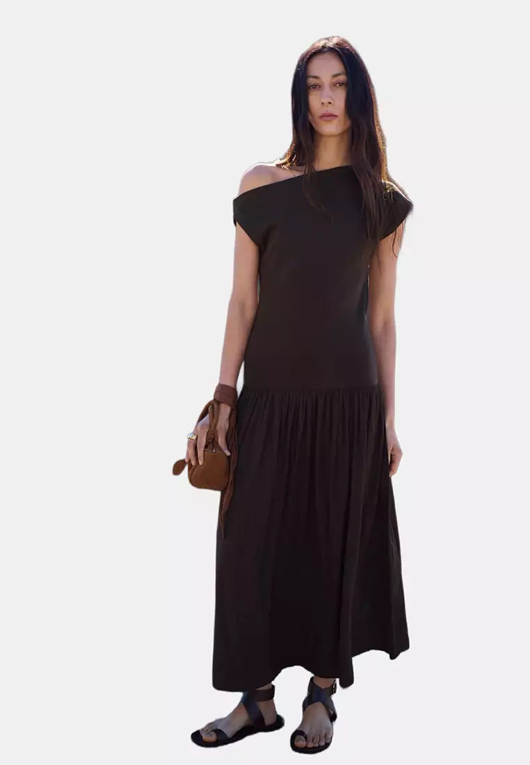 Buy Mango Asymmetrical Flared Dress 2026 Online | ZALORA