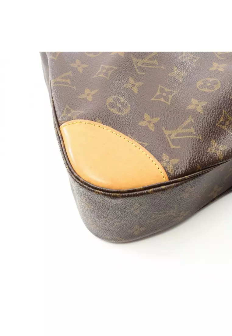 Pre-Loved Louis Vuitton Boulogne PM monogram Shoulder bag PVC leather Brown