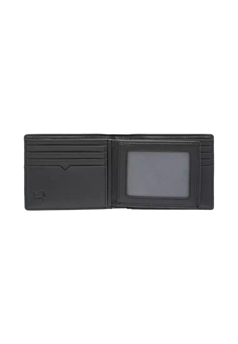 Valentino Rudy Italy Men's Fabric + Leather Mid Flap Wallet 0468000-630