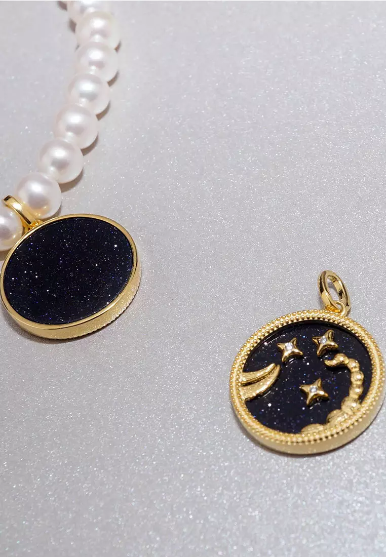 Scorpio pearl shop necklace