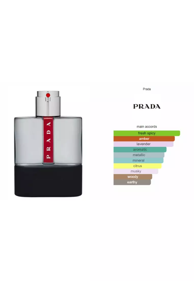 Prada Luna Rossa Carbon Man EDT - 100 ML (Parfum Pria)