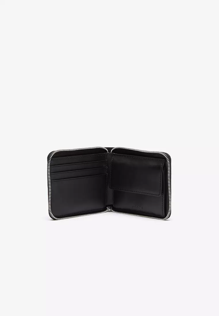 Buy Lacoste Men's Lacoste Monogram Print Small Zip Wallet 2025