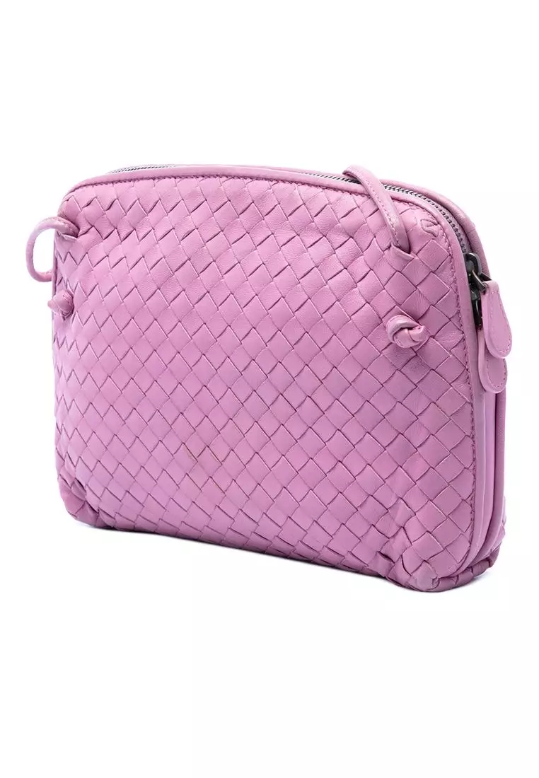 Pre-Loved Bottega Veneta Nappa Intrecciato Nodini Crossbody