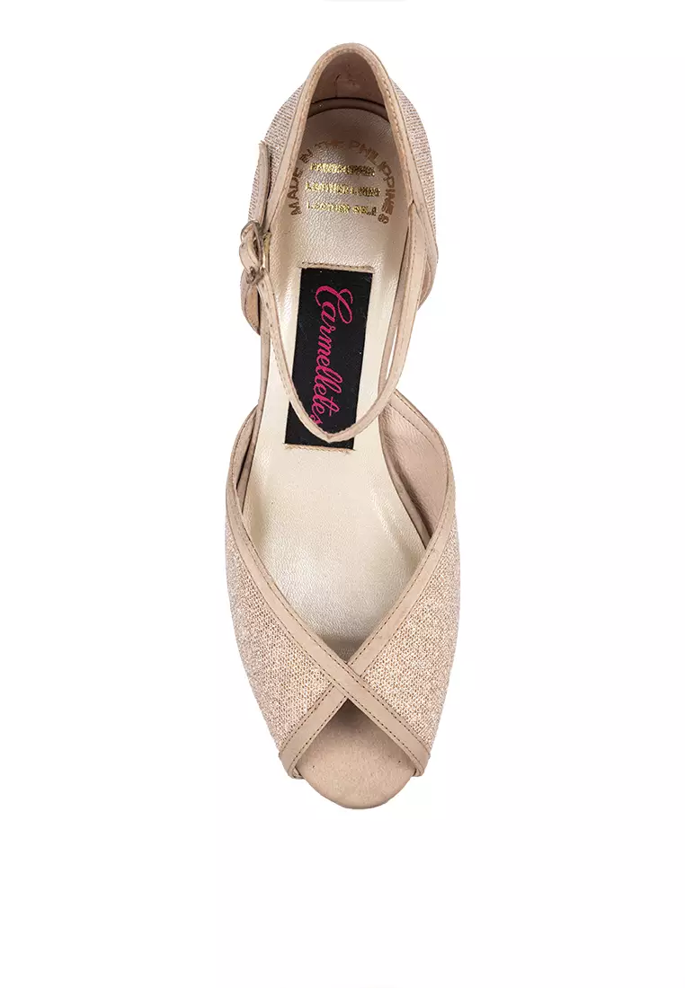 Glittery Kitten Heels Dancing Shoes