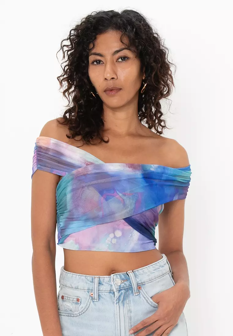 Bershka Tulle Bandeau Top 2025 | Buy Bershka Online | ZALORA