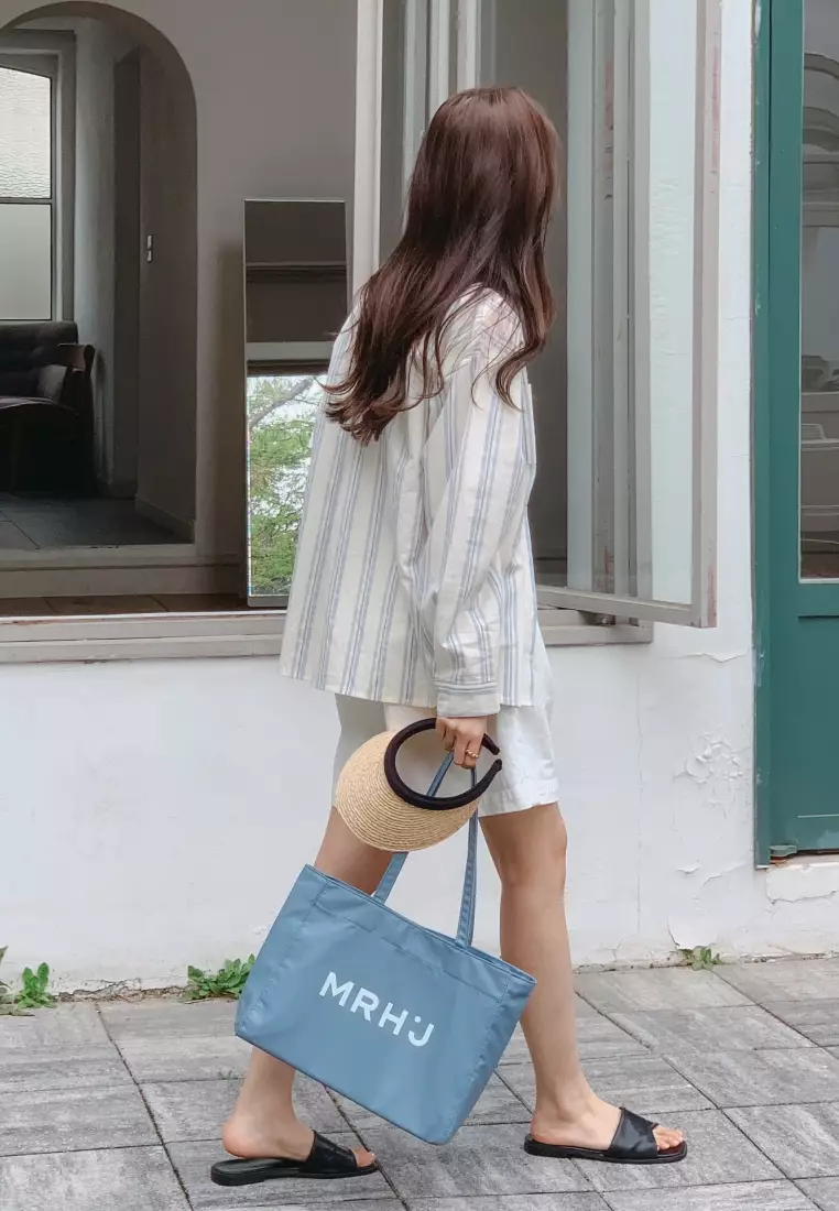 BONA Nylon Shoulder Bag Sky Blue