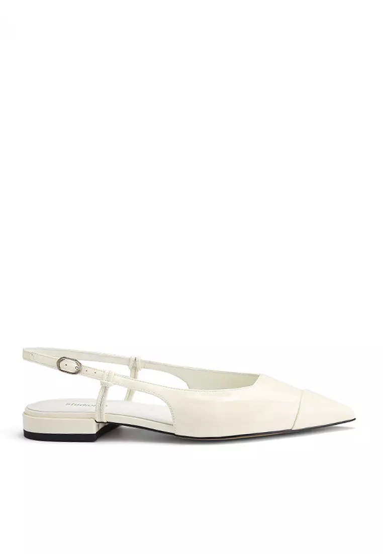 Discount on Twenty Eight Shoes  shoes - SKU: VANSA Shinny Patent Slingback Low Heel Shoes VSW-Fhy1