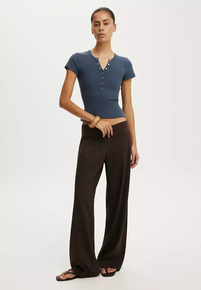 Blake Short Sleeves Henley Top