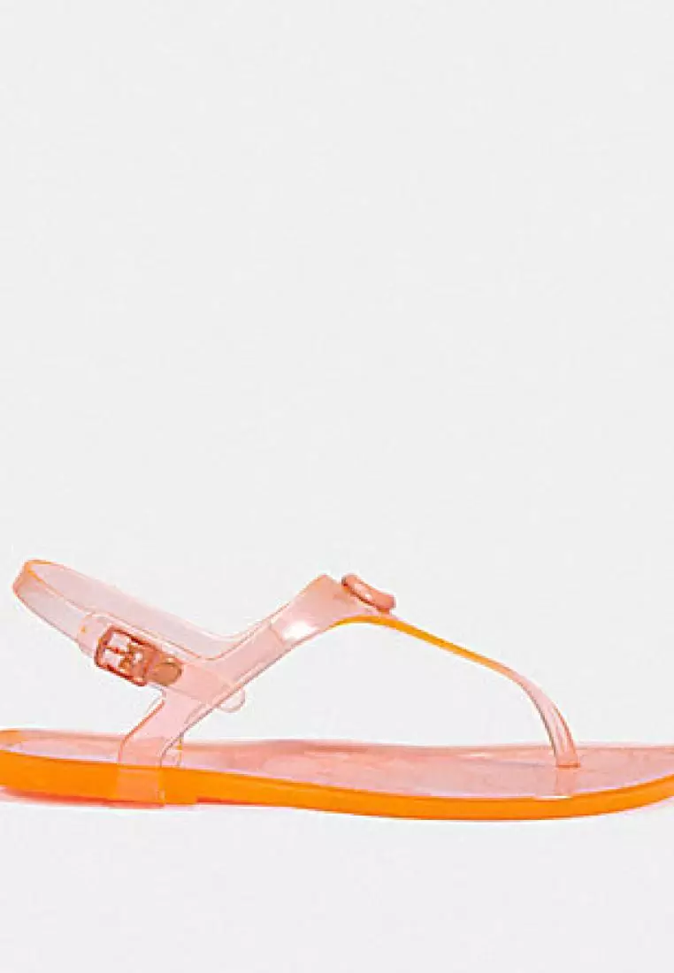 Coach Natalee Jelly Sandal Tangerine