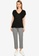 ONLY black Noor Short Sleeve V-Neck Top 209FCAAEF21BFEGS_4