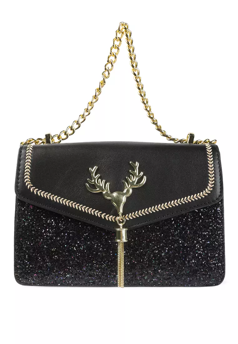 Glitter online sling bag