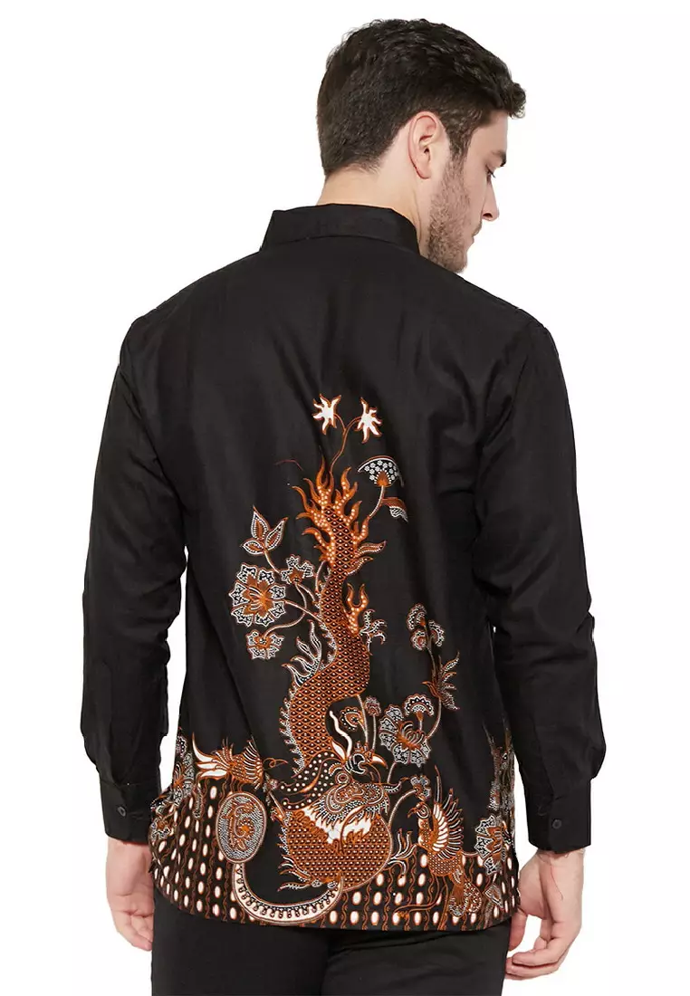Dragon Kemeja Batik Pria Premium Slimfit Modern Lengan Panjang