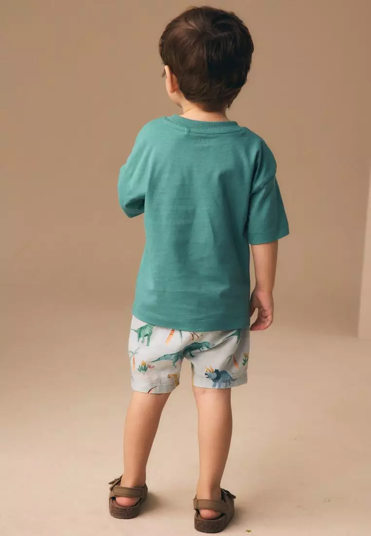 Linen Blend Pull On Shorts