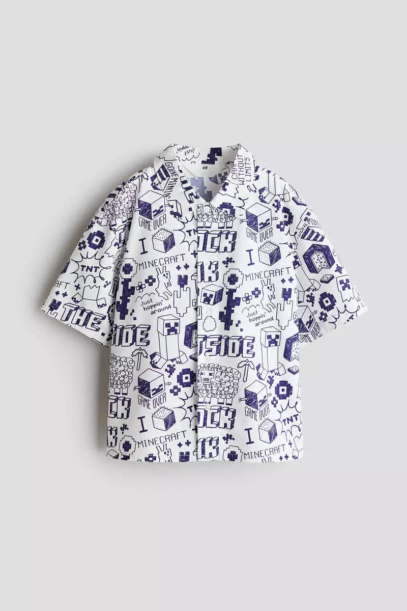 Printed cotton shirt