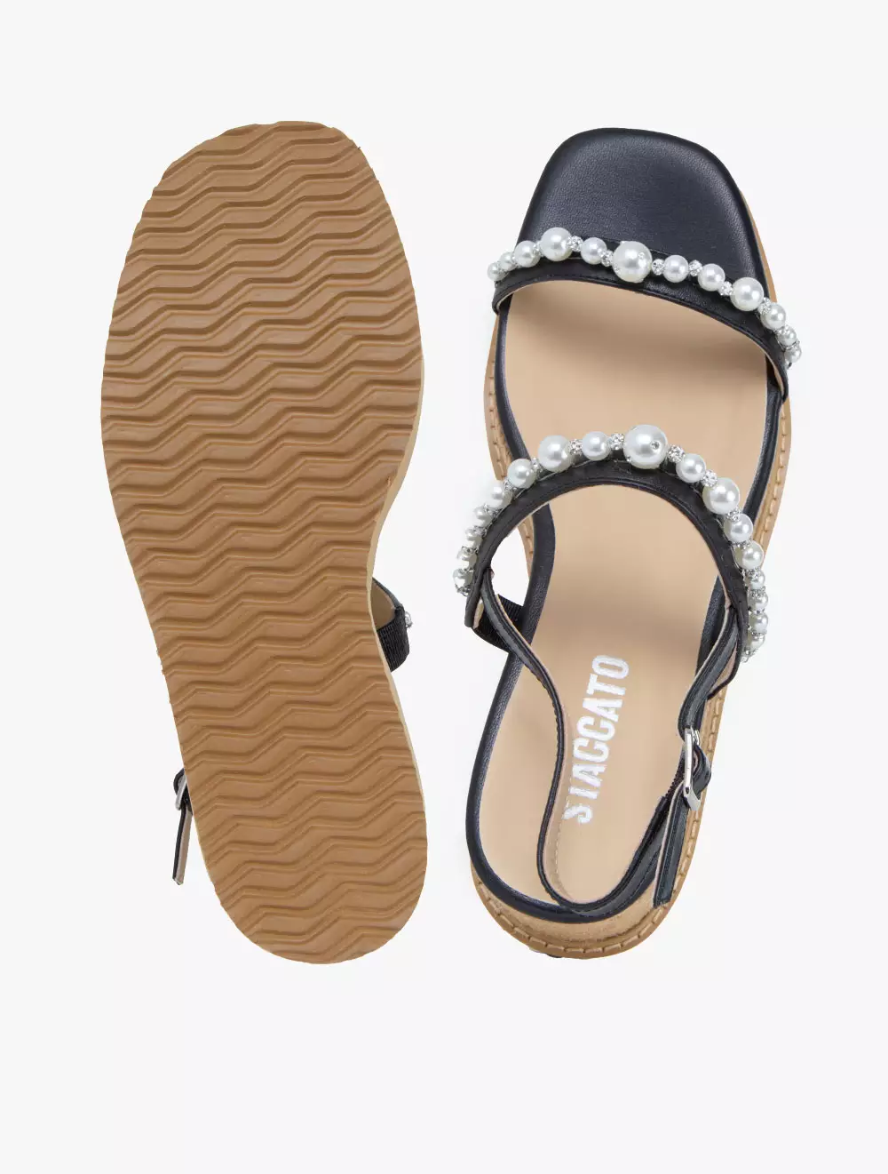 Staccato TW2521005 Wedges Sandals - Black