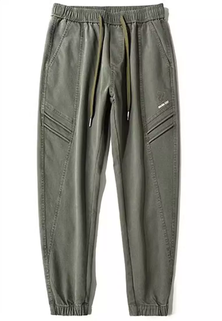 Drawstring Slim Jogger Pants