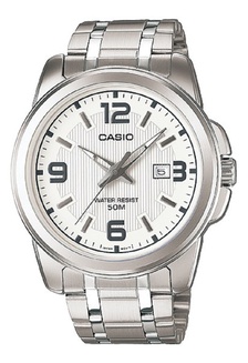 Jual Casio Casio Original Analog Mens Watch Jam Tangan Strap Stainless Steel Silver Mtp1314d Mtp 1314d 2avdf Original Zalora Indonesia